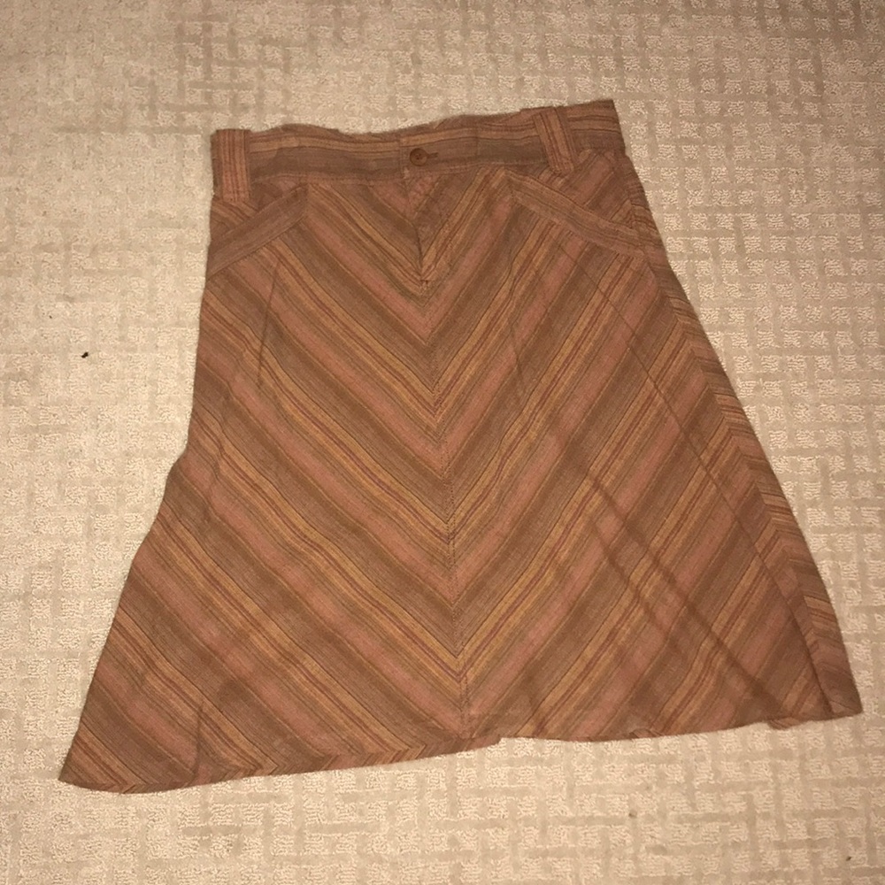 Zara Brown and Orange skirt